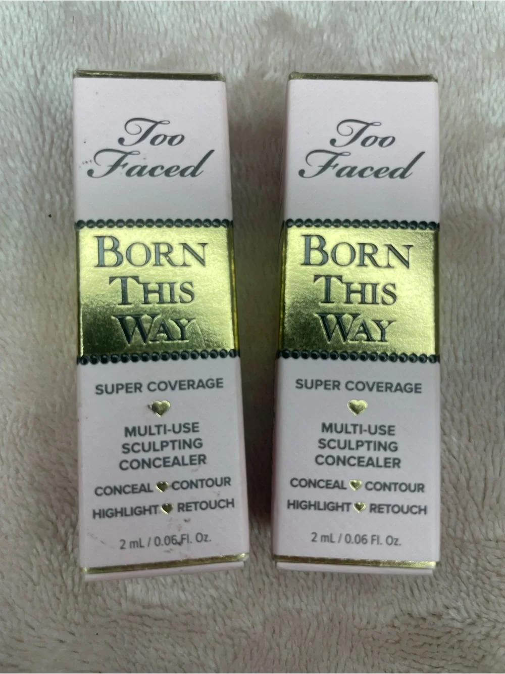 (2 pack) Too Faced Born This Way Super Coverage Sculpting Concealer - Warm Sand
